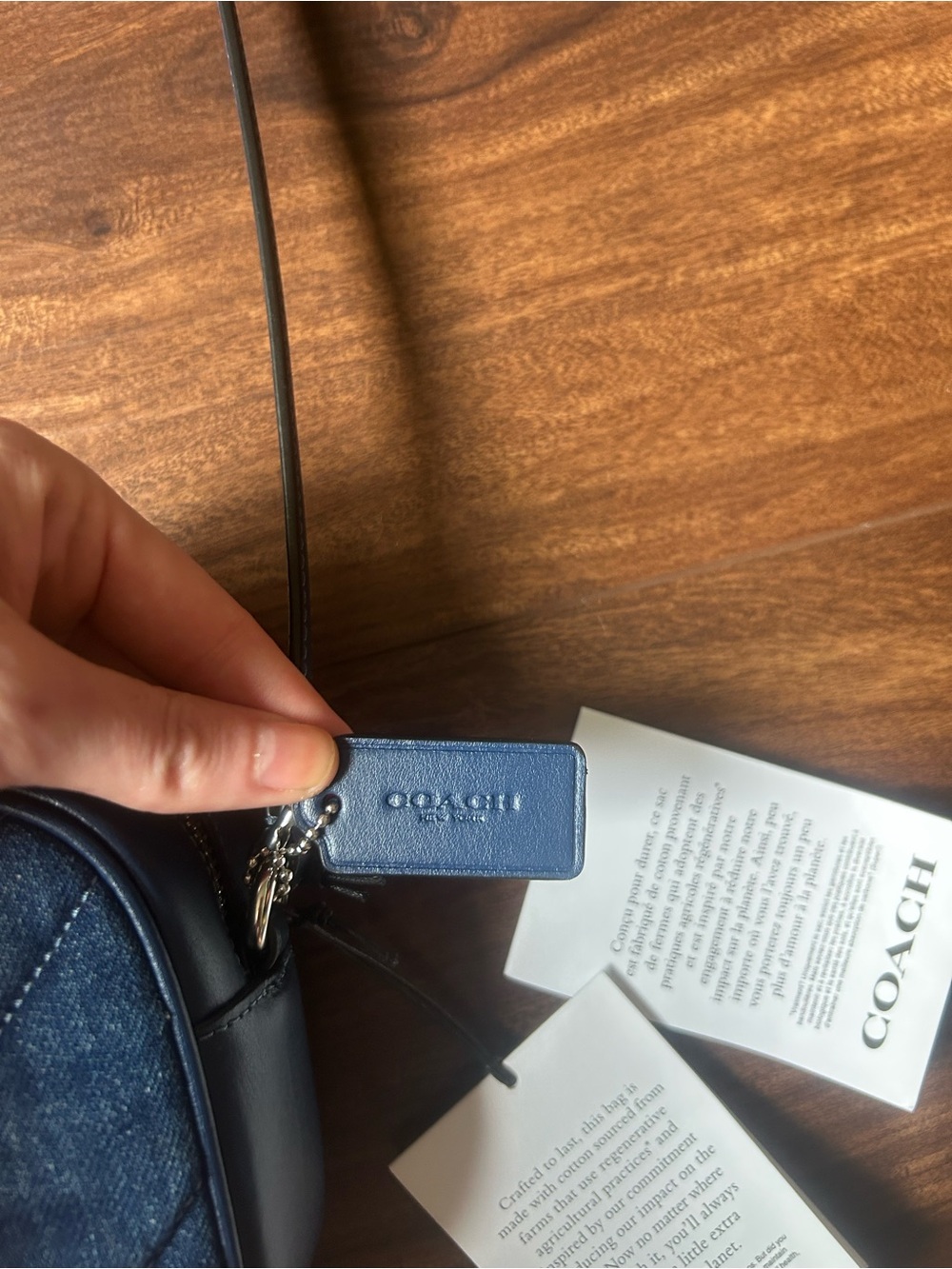 Coach Mini Jamie Camera Bag in Quilted Denim - Picture 5 of 13
